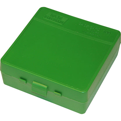 Patronenbox MTM P-100-9, green (100x9mm Para)