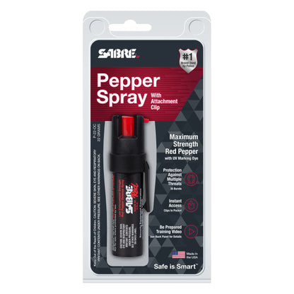 Pfefferspray P-22 mit Gürtelclip, black, Strahl, 22ml