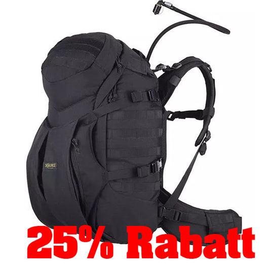 Taktischer Trinkrucksack DOUBLE D 45L, black