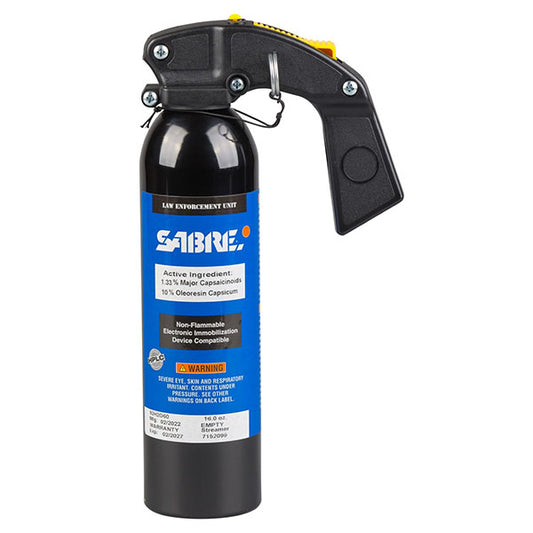 Spray au poivre MK-9 HIGH VOLUME STREAMER, avec poignée pistolet, 555ml