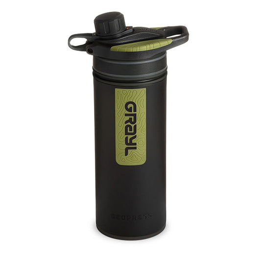 Filtro acqua GEOPRESS PURIFIER BOTTLE, 0,7 L, nero mimetico