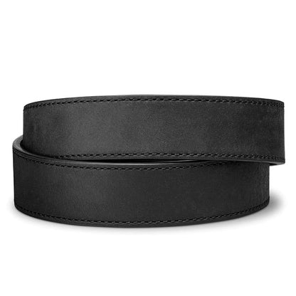 Sangle de ceinture BUFFALO LEATHER GUN BELT, NOIR (sans boucle de ceinture)