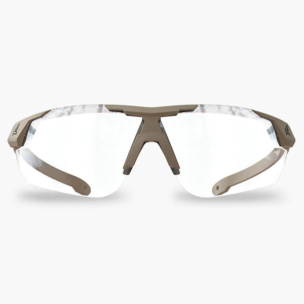 Lunettes de tir PHANTOM RESQUE, monture Tan499, lentille Clear Vapor Shield (PR21VS)