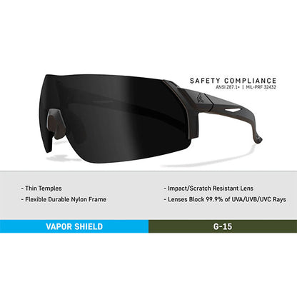 Sonnenbrille URGENT FURY, Polarized Smoke Vapor Shield Lens (UF16PVS)