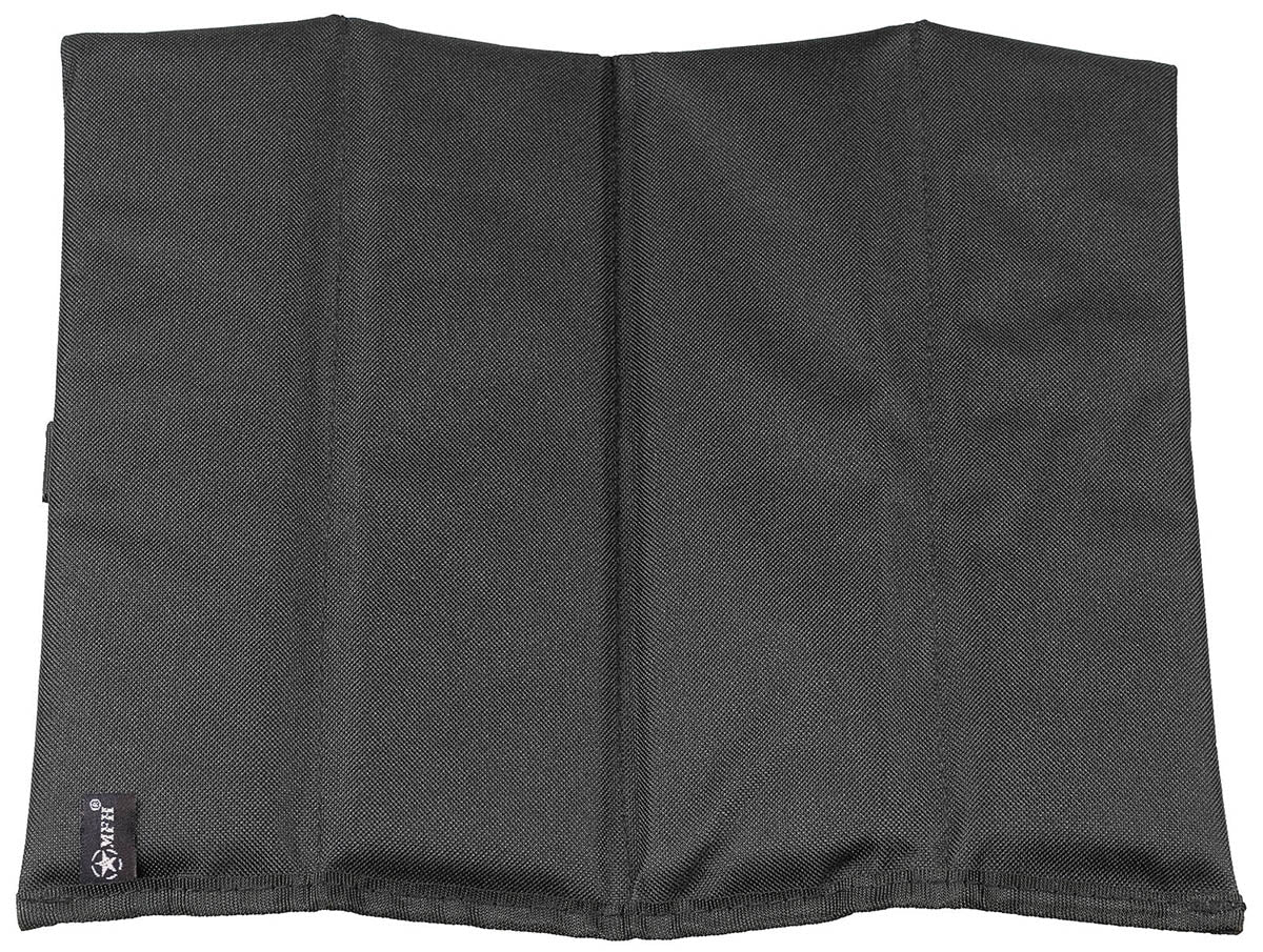 Coussin d'assise, pliable, noir