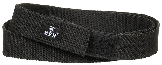 Ceinture, avec fermeture velcro, noire, environ 3,2 cm