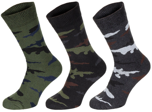 Chaussettes "Esercito", camouflage, mi-longues, lot de 3