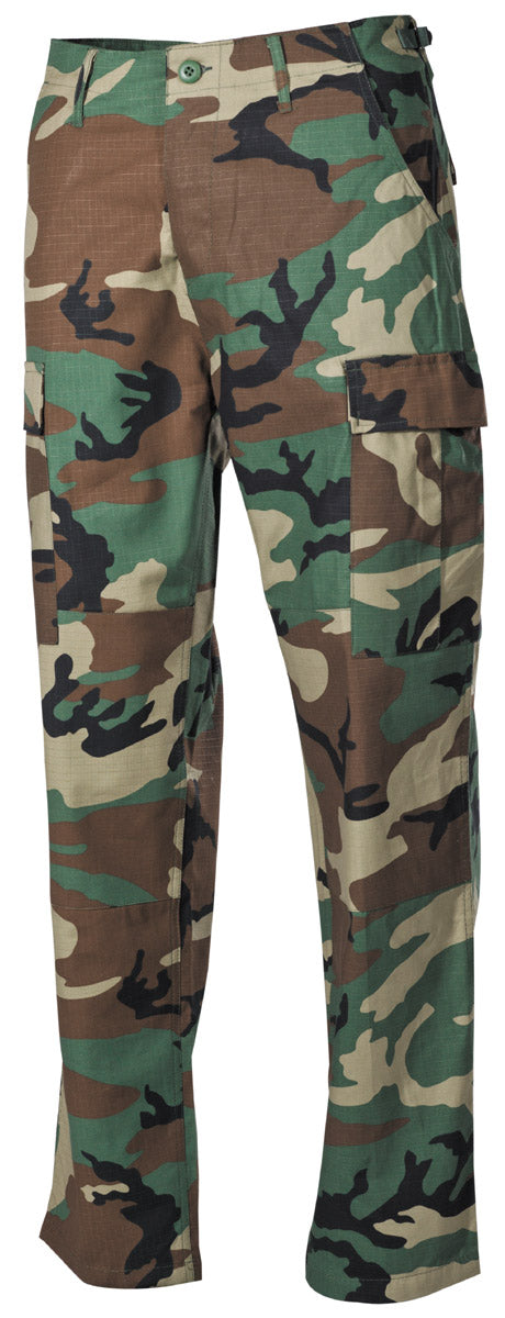 Pantaloni da combattimento americani, BDU, Rip Stop, bosco