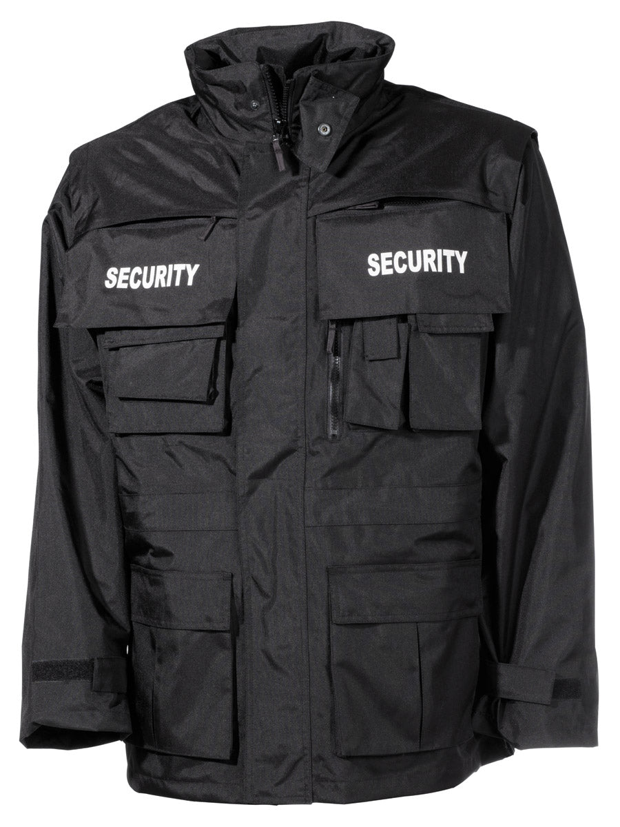 Jacke, "Security", schwarz, wasserdicht, antistatisch