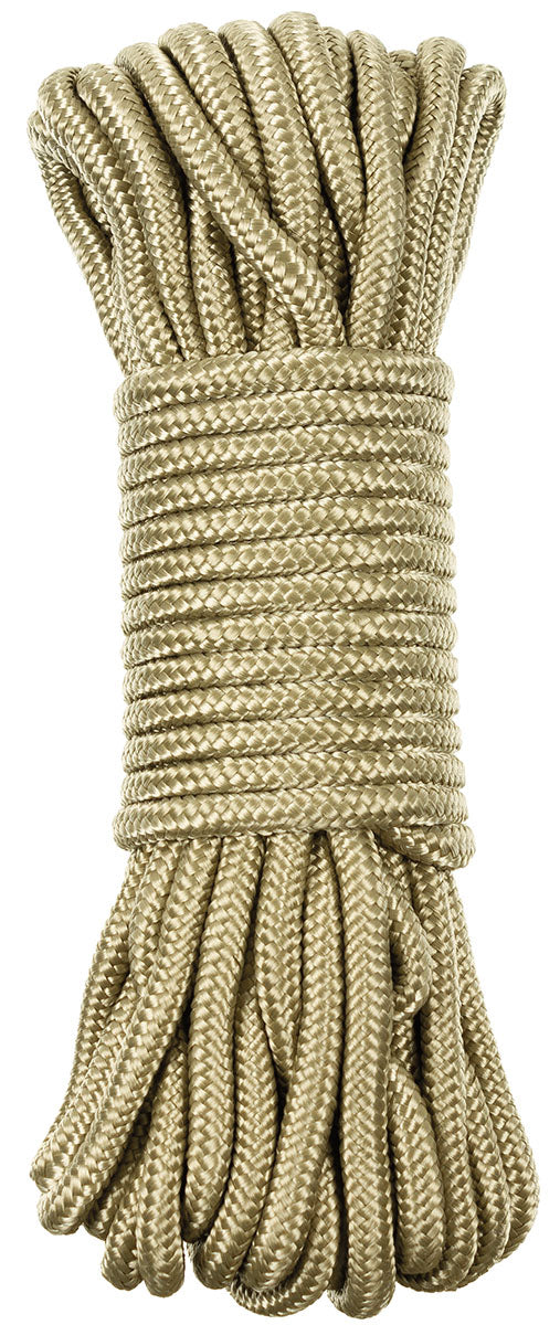 Corde, beige coyote, 5 mm, 15 mètres