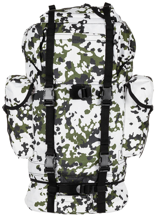 Sac à dos de combat BW, 65 l, renfort aluminium, camouflage neige