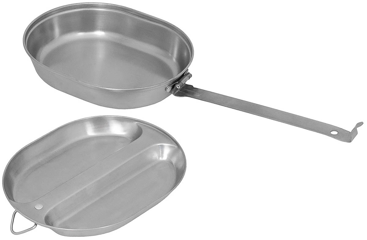 Vaisselle US, inox, 2 pièces