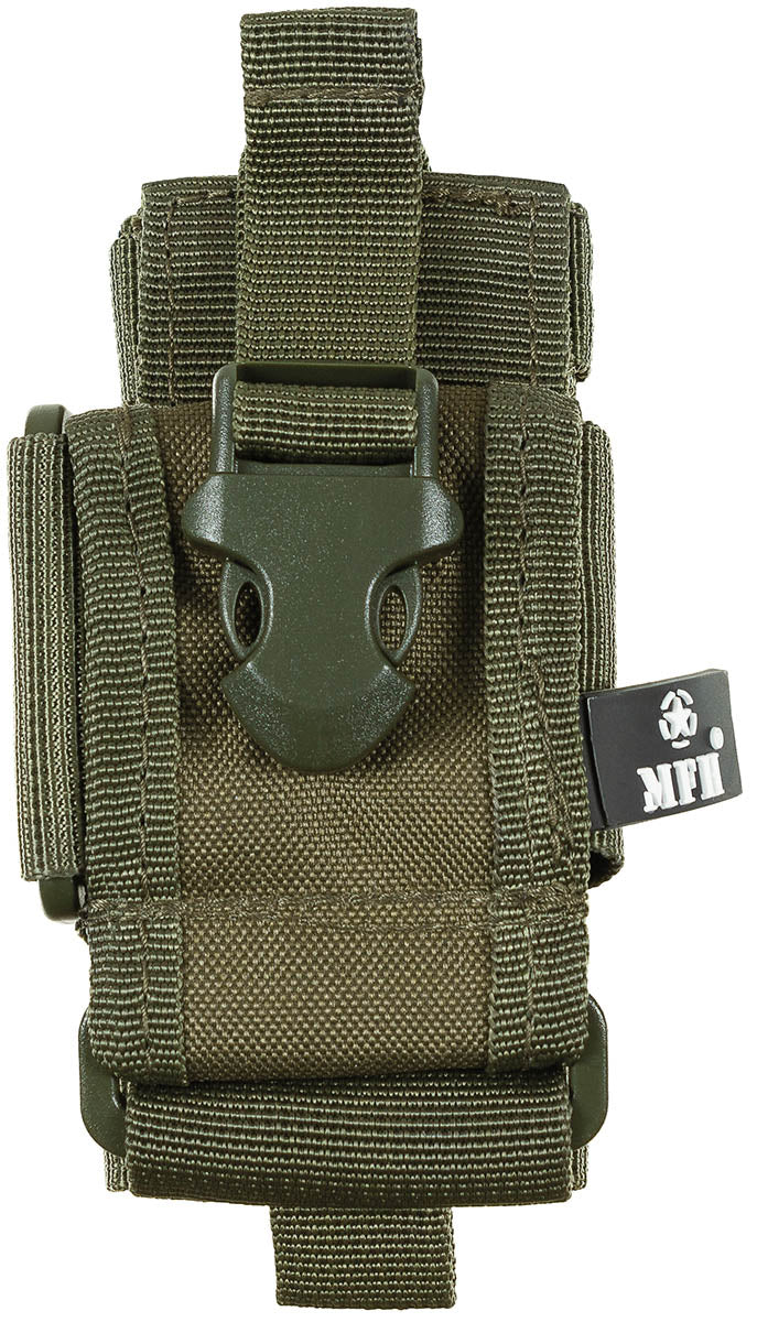 Support pour téléphone portable, "MOLLE", olive, réglable