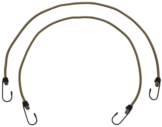 Expander, 75 cm, mit Haken, 6 mm, coyote tan, 2er Pack