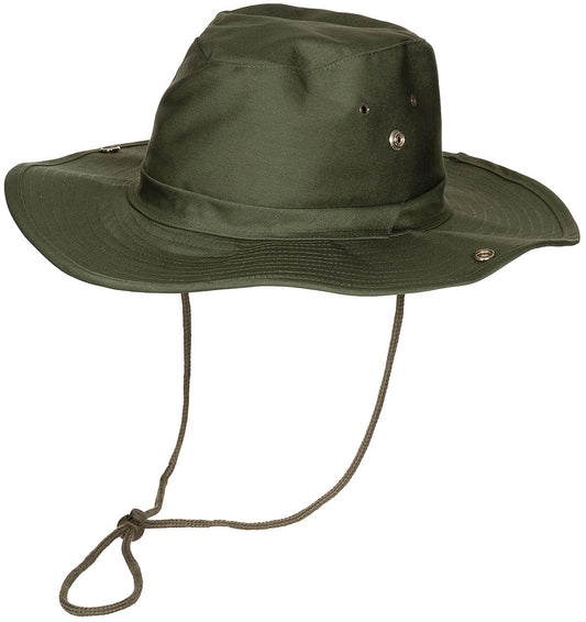 Chapeau de brousse, olive, avec mentonnière, pour élever