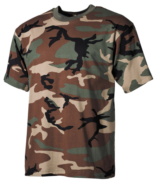 T-shirt US, demi manches, forêt, 170 g/m²