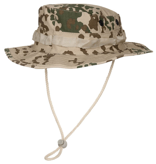 Chapeau de brousse US GI, mentonnière, GI Boonie, Rip Stop, camouflage tropical BW