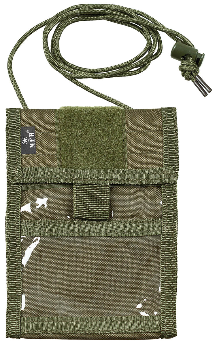 Pochette de poitrine, olive