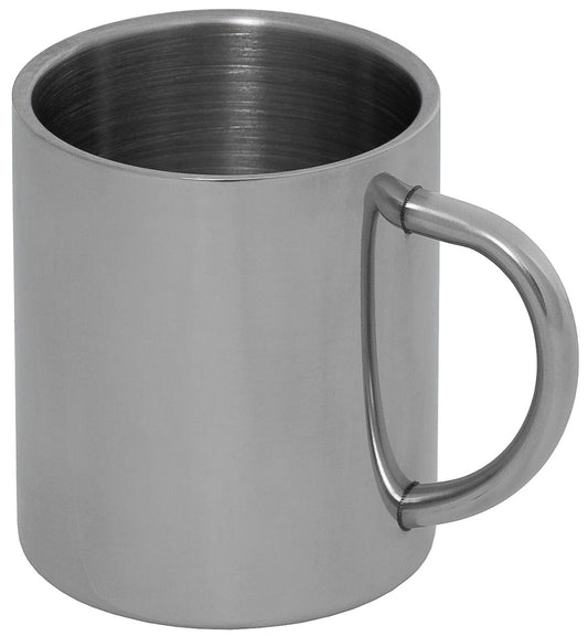 Tasse, acier inoxydable, à double paroi, environ 250 ml