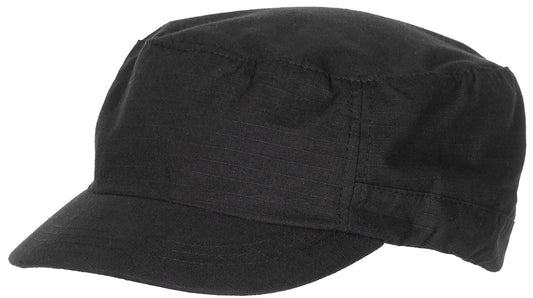 Cappellino US, Rip Stop, nero, "Elasti-Fit"