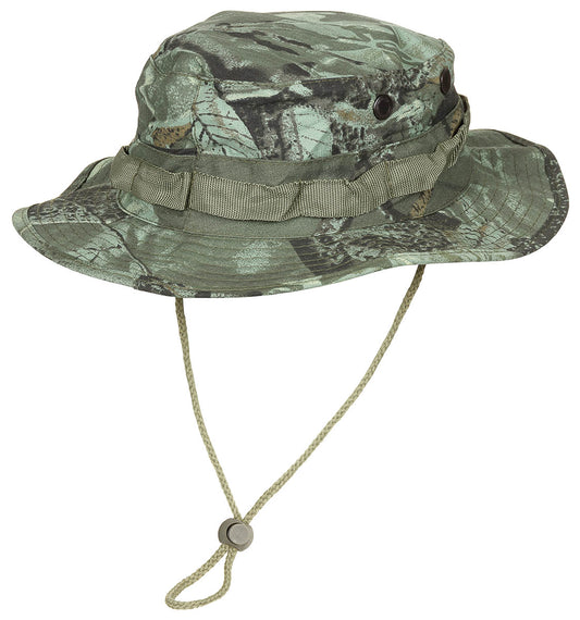 Cappello Bush GI americano, sottogola, GI Boonie, rip stop, verde cacciatore