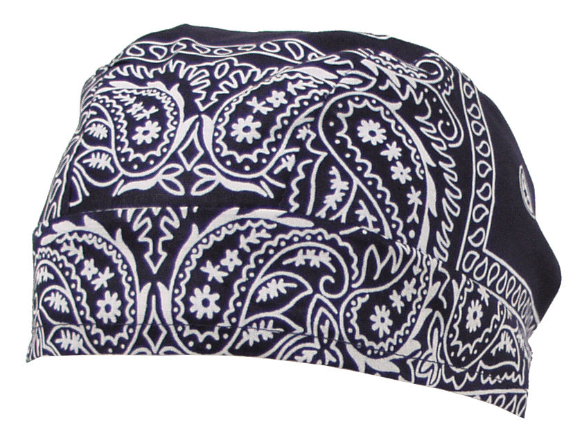 Headwrap, paisley-navyblau