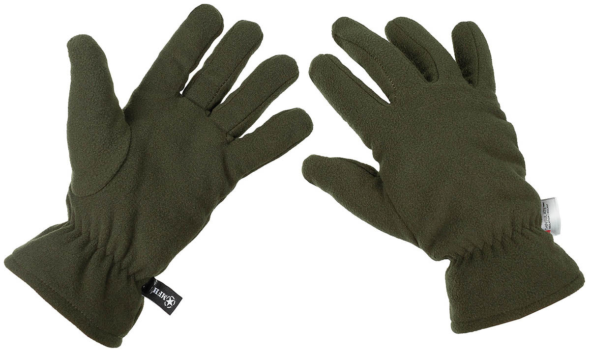 Gants en polaire, olive, isolation 3M™ Thinsulate™