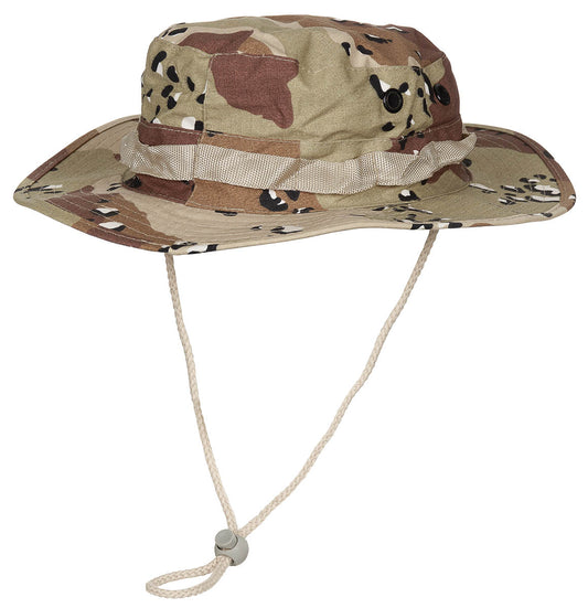 Cappello Bush GI americano, sottogola, GI Boonie, Rip Stop, 6 Fa