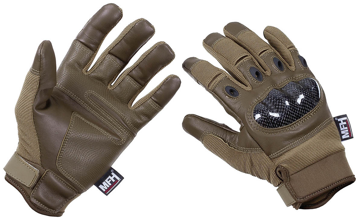 Gants tactiques, "Mission" beige coyote