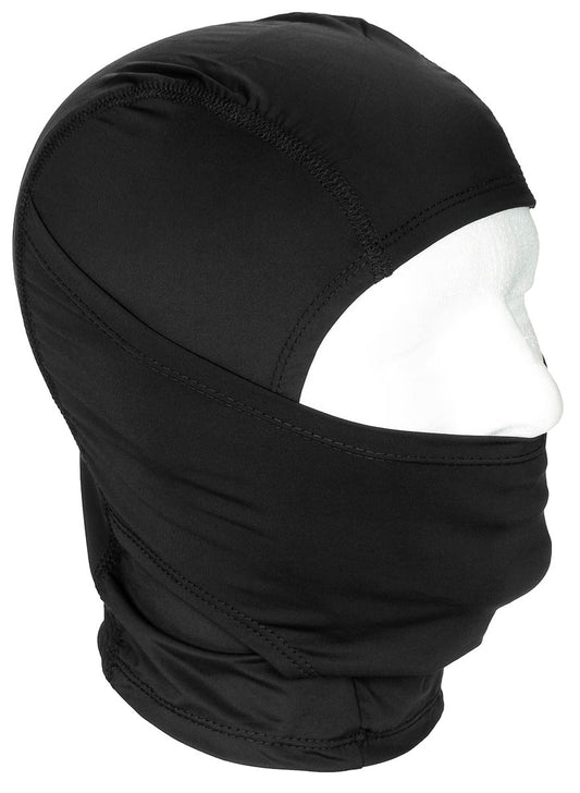 Balaclava, Schlitz, dünn, schwarz