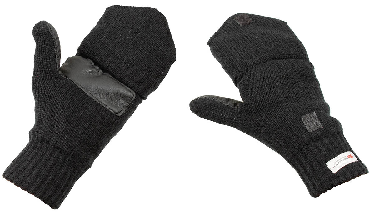 Strick-Faust-Fingerhandschuhe, schwarz, 3M™ Thinsulate™