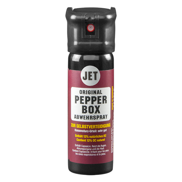 TW1000 / PEPPER BOX, spray al peperoncino modello PEPPER-STRAHL, 63ml (getto liquido balistico)