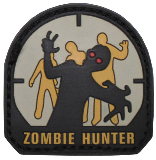 Badge velcro, 3D, "Zombie Hunter"