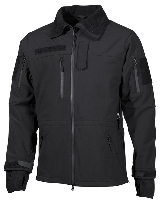 Softshell Jacke, "High Defence", schwarz