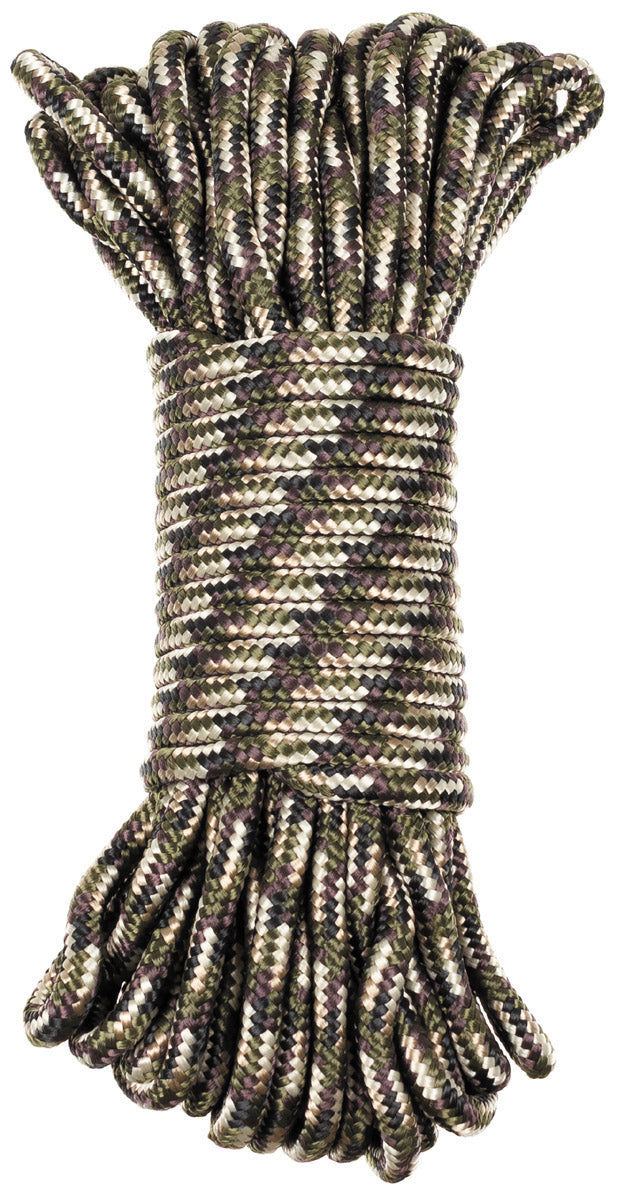 Corde, camouflage, 9 mm, 15 mètres