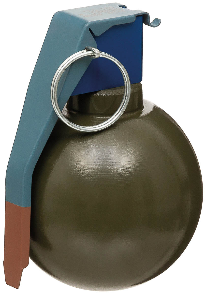 Grenade à main, "M 67", olive, bois, décoration