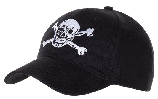 Cappellino BB, piatto, "Skull", nero