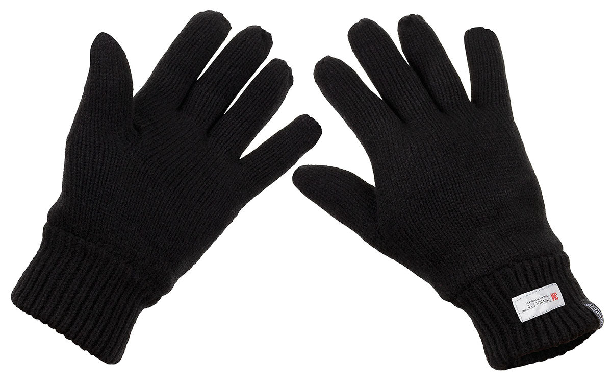 Strickhandschuhe, schwarz, 3M™ Thinsulate™ Insulation