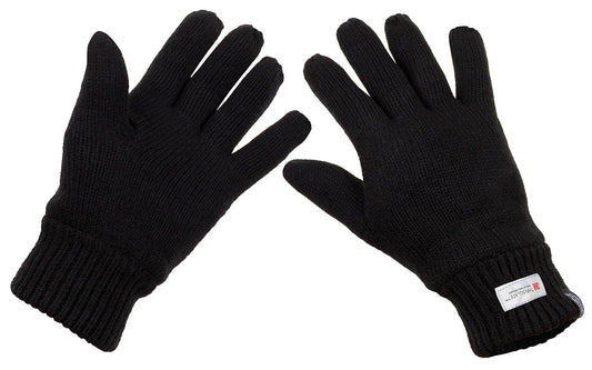 Gants tricotés, noirs, isolation 3M™ Thinsulate™