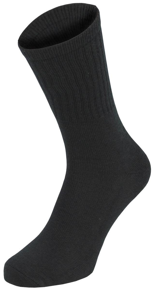 Chaussettes Army, noires, mi-longues, paquet de 3