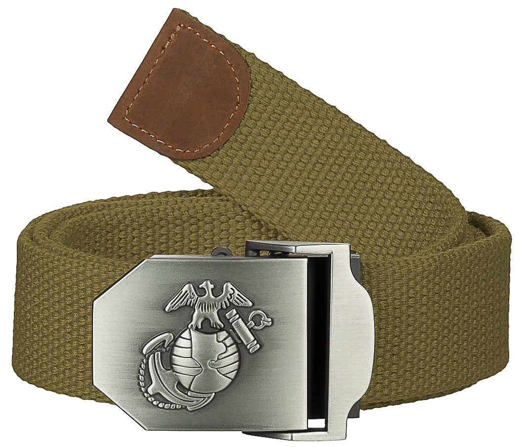 Ceinture USMC, beige coyote, environ 4 cm