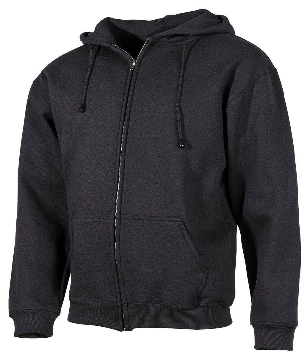 Veste sweat à capuche, 340 g/m², noir