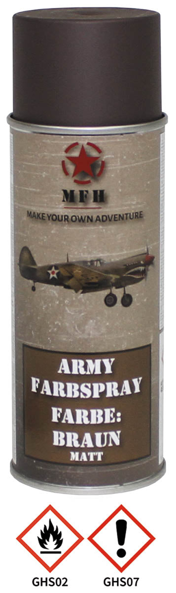 Spray couleur Army, BRUN, mat, 400 ml