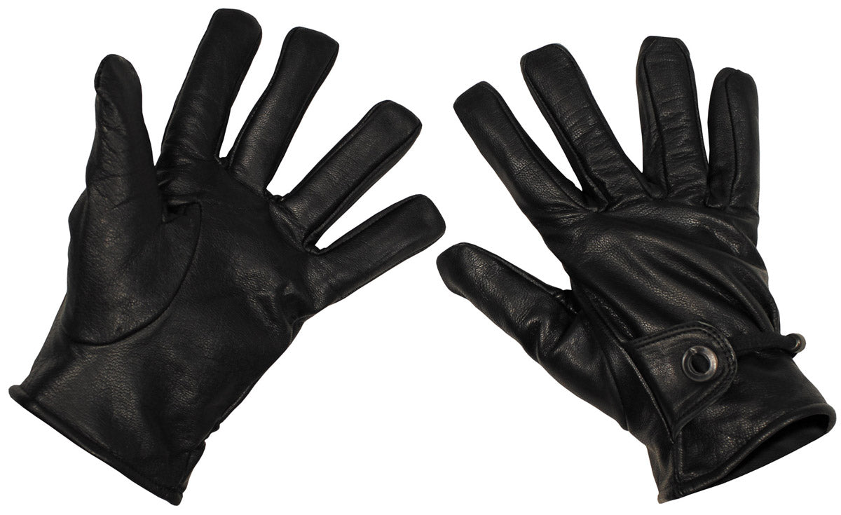 Gants western, cuir, noir