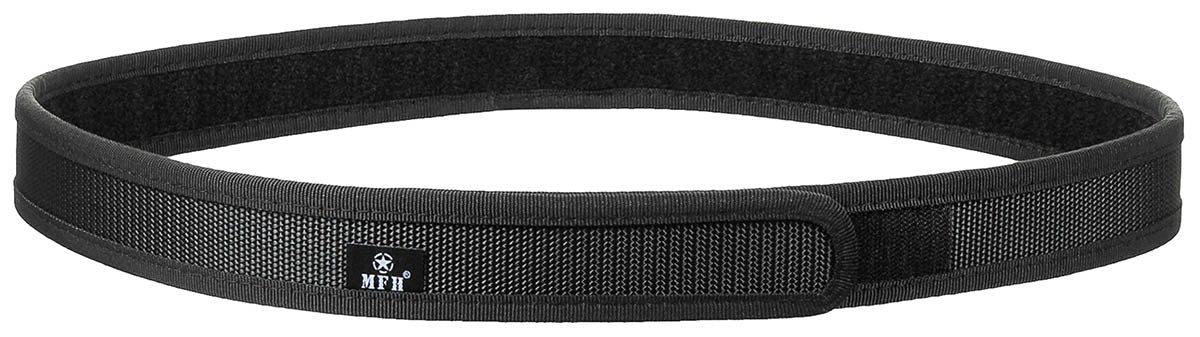 Ceinture intérieure, "Security", noire, avec Velcro, extra-longue