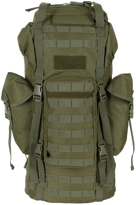 Zaino da combattimento BW, "MOLLE", 65 l, rinforzo in alluminio, oliva