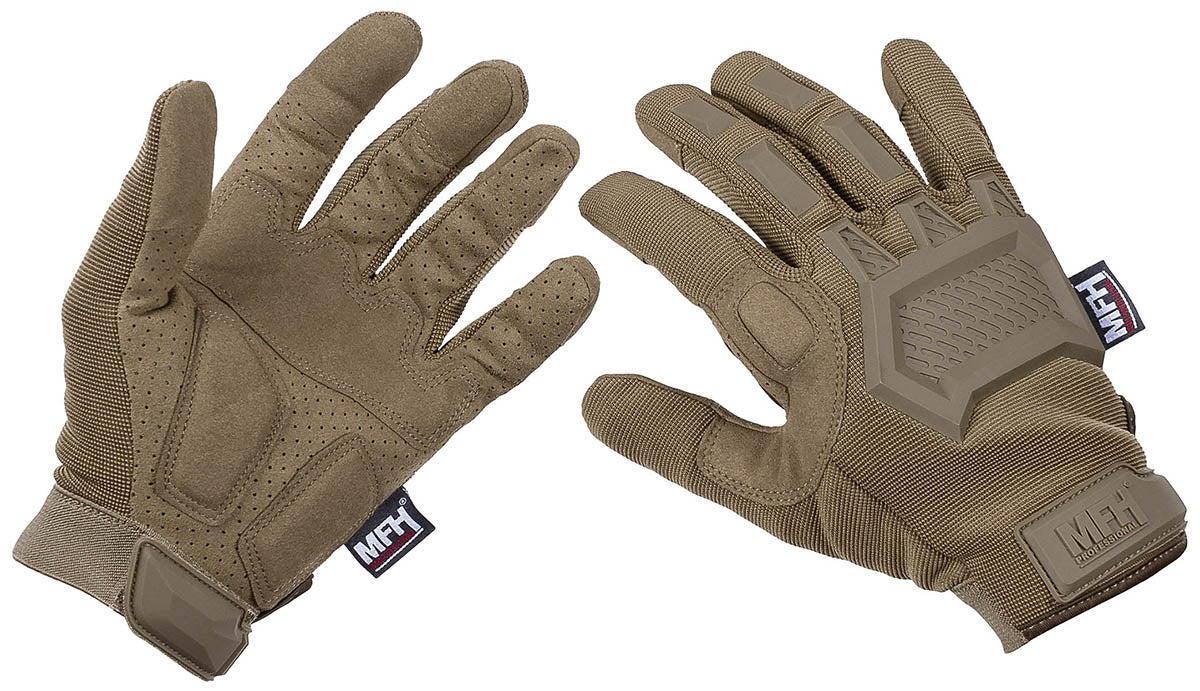 Gants tactiques, "Action", beige coyote