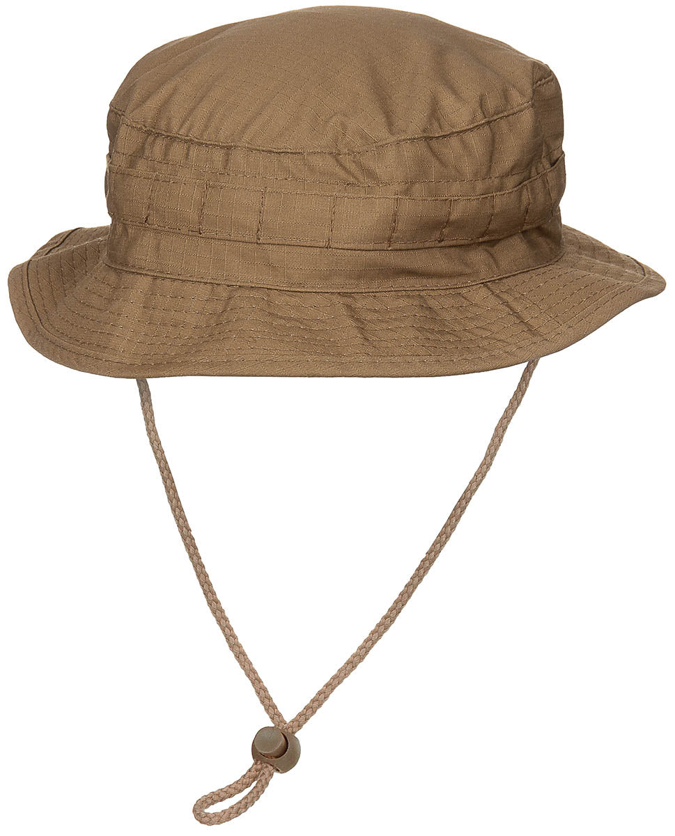 Brit. Cappello Bush, con sottogola, SF Boonie, R/S, marrone coyote