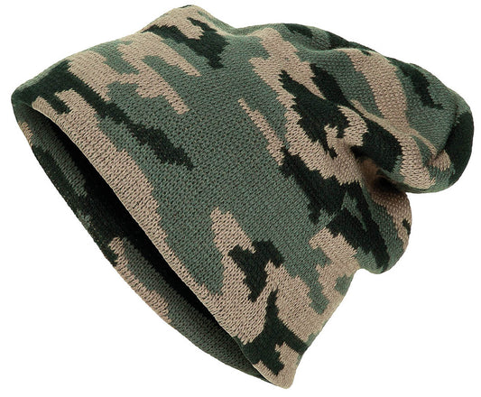 Cappello lavorato a maglia, "Beanie", bosco, maglia fine