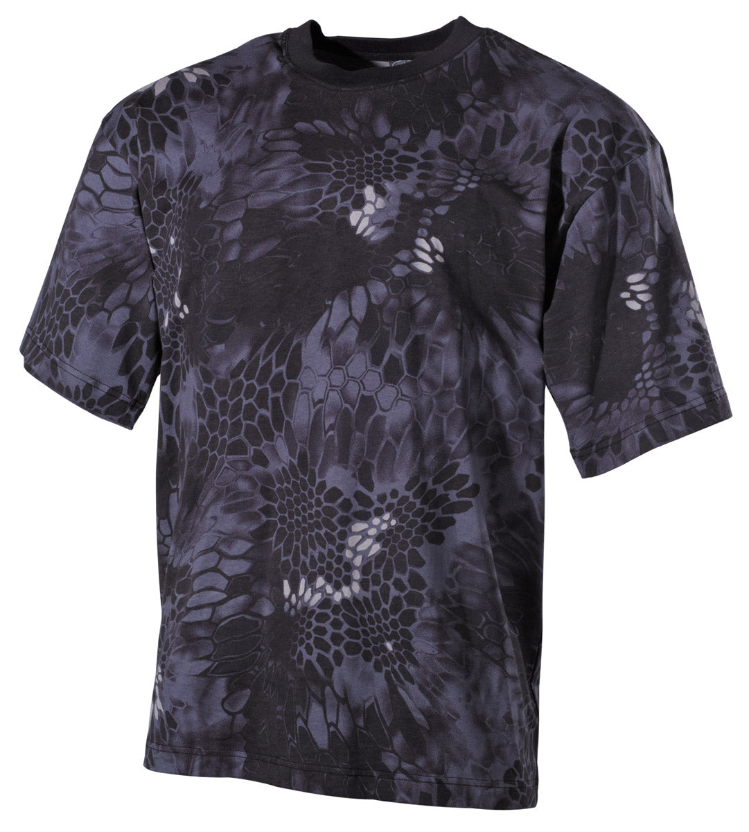 US T-Shirt, halbarm, snake black, 170 g/m²